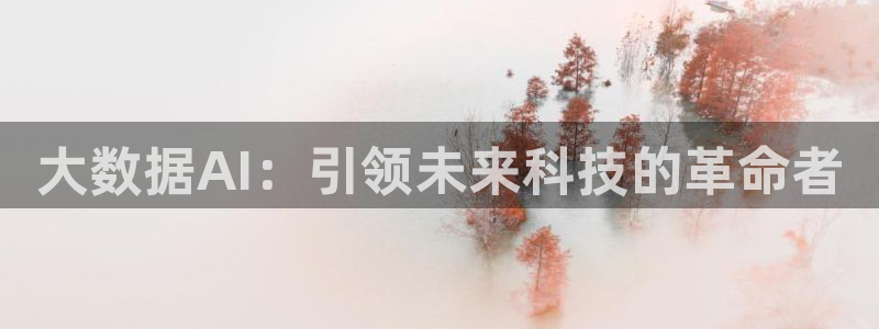 大数据AI：引领未来科技的革命者